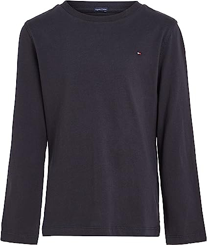 Tommy Hilfiger Camiseta de Manga Larga Chicos Basic, Azul (Sky Captain), 6 Años
