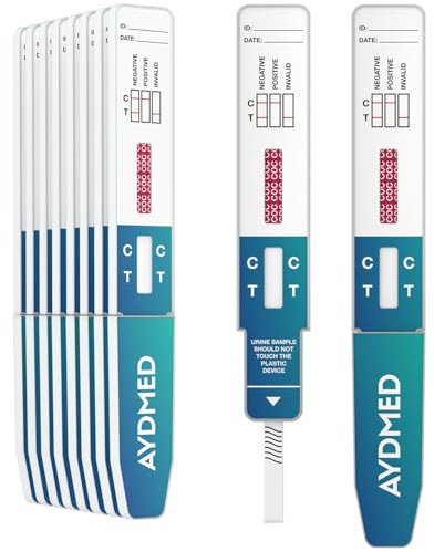 10 x AYDMED Cocaine Drug Tests | Drug Testing Kits for Self-Test Urine Screening of Cocaine Drug Use | Drug Tests for Coke, Crack, COC | 150ng/mL Sensitivity | 99% Accuracy | CE Certified