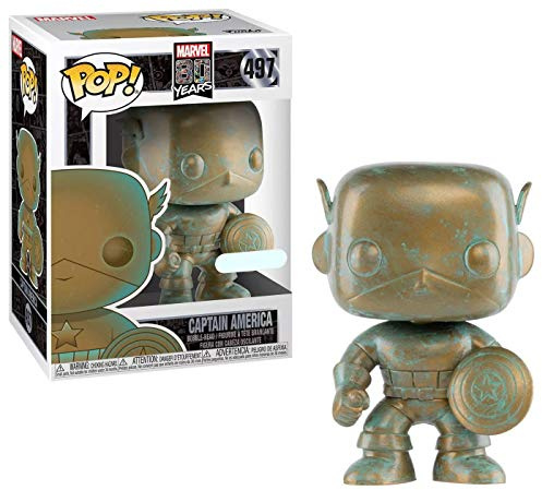 Funko FU42218 – 42218 – Marvel: 80th Anniversary – Captain America – Vinyl Figure, 9 cm, One Size