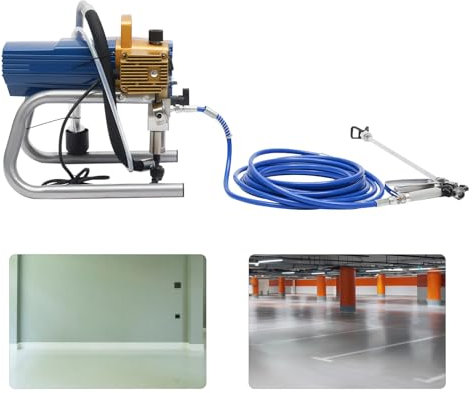 1500W Farbsprühsystem, Airless Farbsprühsystem mit wasserdichte Schalterabdeckung 2.5L/min Düsendurchmesser 0.15mm~0.43mm Detachable für Latexfarben
