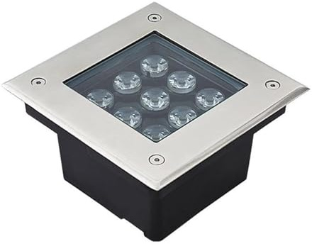 VSHENG Foco Empotrable Al Aire Libre Cuadrado LED Luz Subterránea IP66 Impermeable Jardín Lámpara Empotrable En El Suelo AC85-265V para Patio, Yarda, Entrada De Coches, Césped Iluminación Del Paisaje
