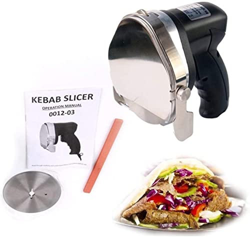 Máquina cortadora de Carne, cortadora de Kebab eléctrica de 80 W, Cuchillo de Kebab eléctrico, Cuchillos de trinchar eléctricos portátiles, cortadoras de Carne de Kebab, máquina de Cuchilla, cuchill
