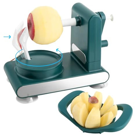 Gitohoni Éplucheur de pommes, éplucheur multi-fruits avec séparateur de fruits, éplucheur manuel amélioré avec deux lames pour pommes de terre