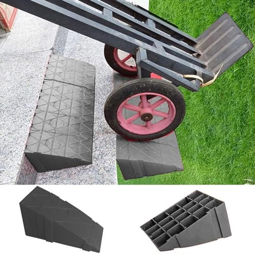 Rollstuhlrampe, leicht, Kunststoff, Schwellenrampe für Auffahrt, Auto, Laderampe, tragbar, Motorrad, Fahrrad, 272 kg Kapazität