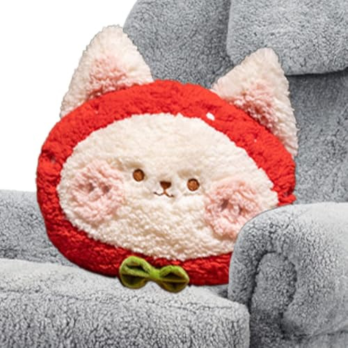 Cuscino Peluche Cuscino Morbido Gatto Fragola
