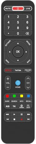 VINABTY Télécommande de Remplacement Compatible avec Orange TV 11.0 4K | Ultra HD Media Player 7000/9000