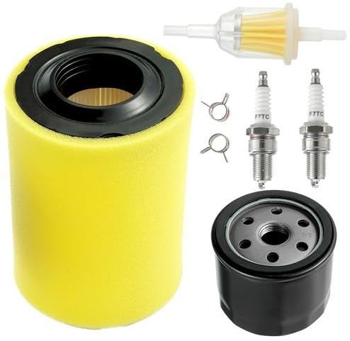 cddcwz Kit di Messa a Punto del Filtro dell'Aria di Ricambio | per Briggs Stratton 591334 594201 797704 696854 Compatibile per Husqvarna YTH22V46 YTH24V48 per John Deere D100 D110 D130