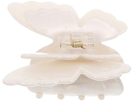 HAMPPLIES Pinza Doble Antideslizante para Peinado Accesorio Compacto y Resistente para Mujer y Niña Clip Decorativo para Recogido y Estilos con Garra