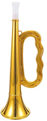 UPKOCH 2 trompetas de plástico para niños, instrumento musical portátil novedoso para hacer ruido, ideal para fiestas de cumpleaños y juegos escolares.