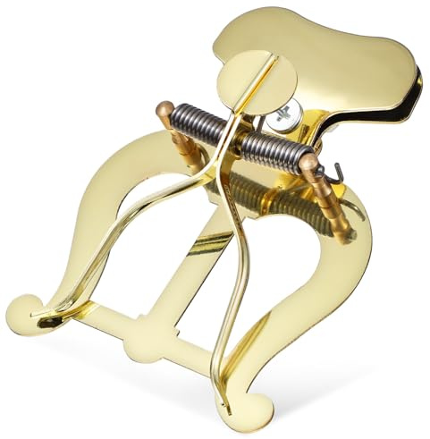 iplusmile Posaunenlyra aus Legierung mit Robustem Clip und Eleganter Goldener Oberfläche Vielseitiger Notenhalter für Marschkapellen und Blasinstrumente