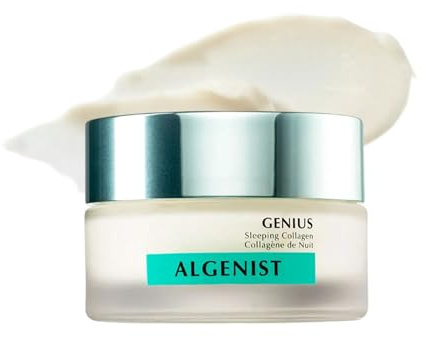 Algenist Genius Sleeping Collagen Gesichtspflege – Nachtcreme mit Veganem Kollagen und Ceramiden für Weiche, Strahlende Haut – Nicht Komedogene & Hypoallergene Gesichtscreme (60 ml)