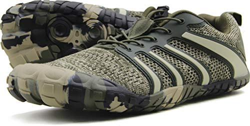 Oranginer Men's Minimalist Barefoot Shoes Flexible Zero-Drop Sole Camouflage Size 11