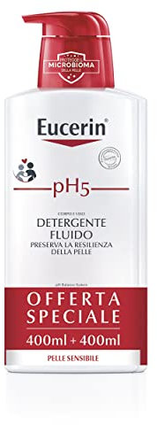 Eucerin Ph5 - Detergente Fluido, 2 x 400ml