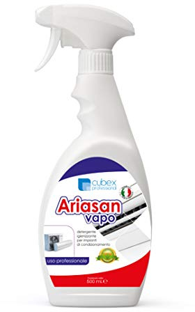 Cubex Professional Ariasan Vapo 500 mL - Detergente per la Pulizia dei Condizionatori, Igienizzante ed Ecologico, per Climatizzatore e Filtri, Made in Italy, Pronto all'Uso
