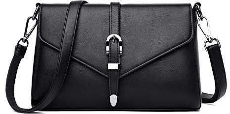 Coolives Damen Umhängetasche aus PU-Leder Kleine Schultertasche Elegant Handtasche Tasche für Dame EINWEG
