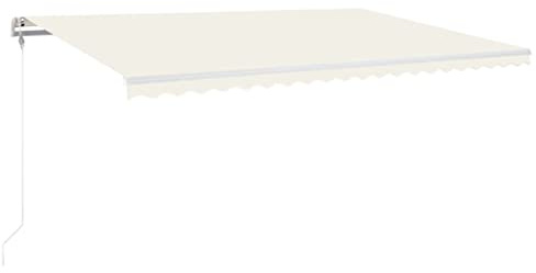vidaXL Tenda da Sole Retrattile Automatica 500x300 cm Crema