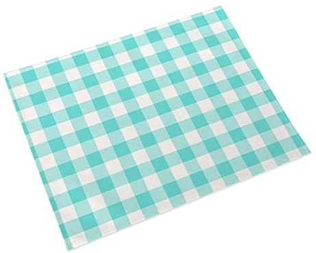 Manteles Individuales Tela Escocesa Azul Blanca Mantel Individual Algodón y Lino Lavable Salvamanteles Individuales Resistente al Calor Bajoplatos Individuales Mesa Tapetes para Mesa 30x45cm 2 Pcs