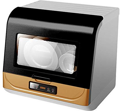 Lavastoviglie da Tavolo con 6 coperti Mini lavastoviglie Portatile a Libera Installazione Automatica 75 Display LED ad Alta Temperatura 5 funzioni di Lavaggio Spray Rotante 360° AZ