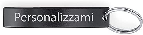 Stileitaliano Portachiavi apribottiglie personalizzabile con incisione porta chiavi personalizzato in alluminio (personalizzato 10 pezzi)