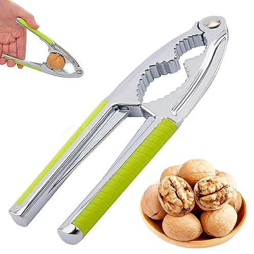 ZZRSYJ Cascanueces de Metal, Cascanueces Acero Inoxidable, Abridor de Nogal, Abridor de Tuercas de Nogal, Cascanueces De Nueces, Alicates Romper nueces, para Todo Tipo de nueces, Langosta (Verde)
