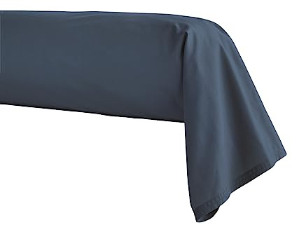 Essix First Nackenrollenbezug, Perkal-Baumwolle, 43 x 190 cm, Nachtblau