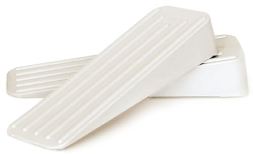 Mario10 Topes de puerta de goma para puerta de interior y exterior, antideslizantes, para suelo, cuñas de goma multisuperficie, soportes de puerta resistentes para permanecer abiertos, paquete de 2