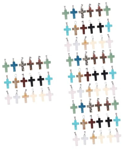 TEHAUX 80stücke Kreuz- Kristall Charms Für Armbänder Halsketten Einzigartige Schmuckstücke Vielseitige Dekoration Für Schlüsselanhänger Taschen Hochwertige Verarbeitung