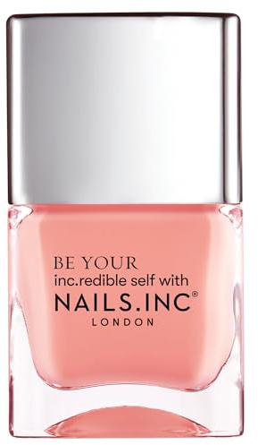 Nails Inc Be Your Inc.redible Self, Apricot Crush, All In The Strut, Light Orange, Earth Inspired, Glossy, No Chip, Long Lasting, Quick Dry, Air Dry, Professional Manicures, Vegan, Nail Polish 14 ML