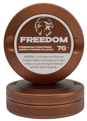 Syn Tin Freedom | Metal Container for Zyn, Premium Aluminum Can & Rugged Pouch Holder | Extra Capacity, Knurled Grip & Used Pouch Storage | EDC (Copper)