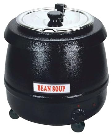 Astro Soupière Électrique 10 L, Noir, Température Réglable 30-95°C, 400W