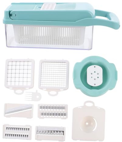 WEKADRIN 1pieza Multifunción Cortador De Verduras y Separador De Clara De Picadora De Vegetales y Rallador Para Salsas y Ensaladas Diseño y Blanco