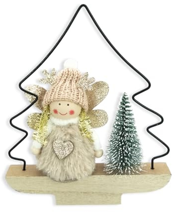 Weihnachtsdekoration Innen Holz Weihnachtsbaum Winkel Dekorationen Frohe Weihnachten Zentrum Dekor Weihnachtsstern Weihnachtsdekorationen Schönes Mädchen für Home Tischplatte Regal Kamin Party