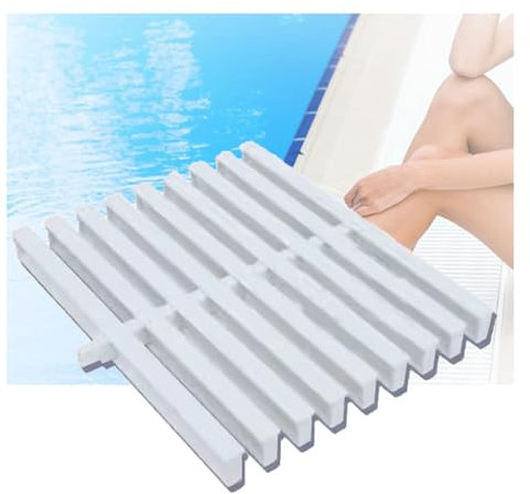 Rejillas de drenaje de piscina, rejillas de drenaje de ducha de plástico para balcones y baños, rejillas de desbordamiento de drenaje