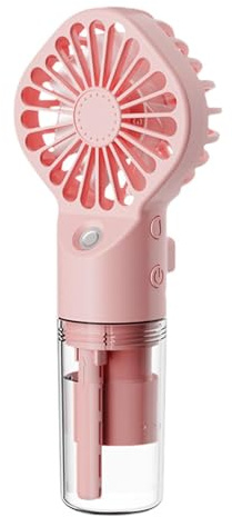 Evember Portable Mini Handheld Handheld Fan, 16x7x4 cm Rechargeable Hand Misting Fan, Adjustable 4 Speeds for Travel, Outdoor, Office, Home