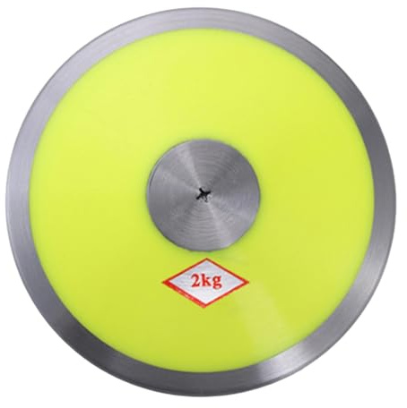 Baoblaze 2 kg Nylon- – Leichtathletik-Ausrüstung für Anfänger – werfen am Strand – Hochschulsport – Training – Outdoor, Gelb