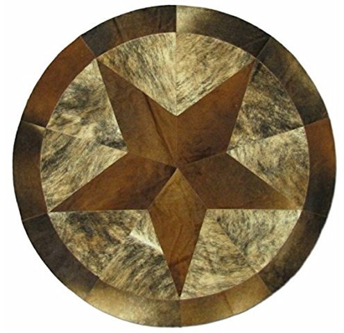 Vip-leather NEU KUHFELL Patchwork Teppich Cod 487 (150 cm)