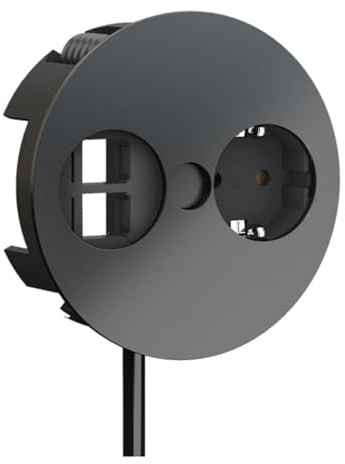 Bachmann TWIST 1x Protective Contact 2x Keystone GST18 Plug, Black, 0.2 m