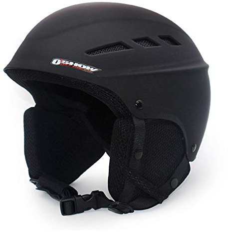 Mangen Casque de Ski Snowboard pour Adulte Enfant (Noir, M (57CM-58CM)