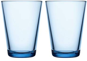 Iittala 1025688 Kartio 2-er Set Gläser 40cl, Aqua, Glas