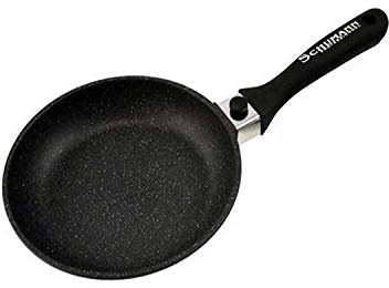 Schumann Professionnel - Poêle Moove Revêtement en Pierre - Compatible Tous feux dont Induction - Fonte d'Aluminium - Manche Amovible en Silicone - Couvercle Non-Inclus - 24cm