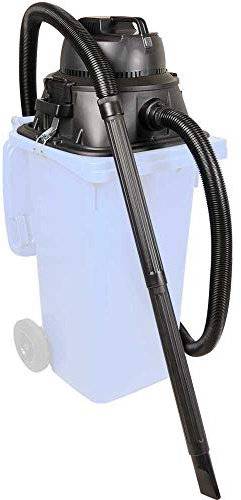 BRB Nass-/Trockensauger/Industriesauger, Aufsatzsauger 1100 Watt, zum Aufsatz auf DIN 120 Liter Mülltonnen