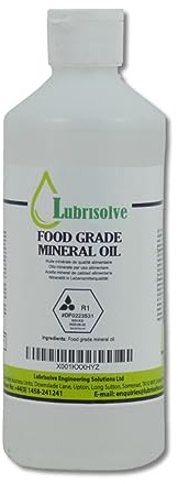 Lubrisolve Food Grade Mineral Oil for Cutting Boards, Countertops and Butcher Blocks, Slate and Stone 500ml