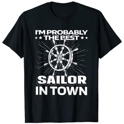 Witzig Segelboot Skipper Segelschiff - Kapitän Segeln Segler T-Shirt