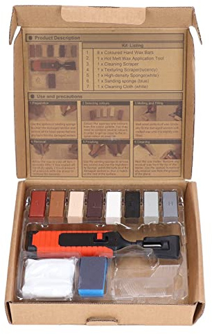 Kit di Riparazione per Piastrelle in Porcellana, Set di Blocchi di Cera per Penna Riscaldante Kit di Strumenti per la Riparazione di Fessure, Strumenti Elettrici per Pavimenti