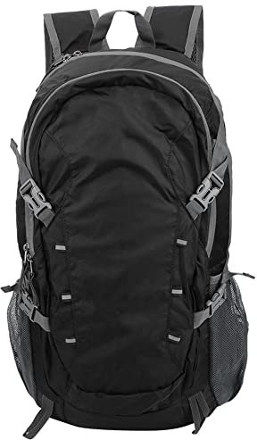Otufan Leichter, faltbarer Rucksack, 40 l Wanderrucksack mit SBS-Reißverschluss und fester seitlicher Schnalle, wasserabweisender, verstaubarer Nynon-Tagesrucksack für Wandern, Reisen,