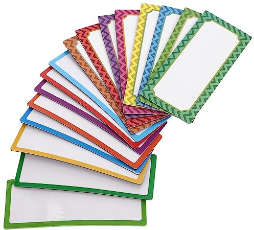 NUOBESTY 16stücke Teiliges Wiederverwendbarer Magnetischer Namensetiketten Handschriftliche Abwischbare Aufkleber Für Whiteboards Kühlschränke Und Büros Und Praktisch
