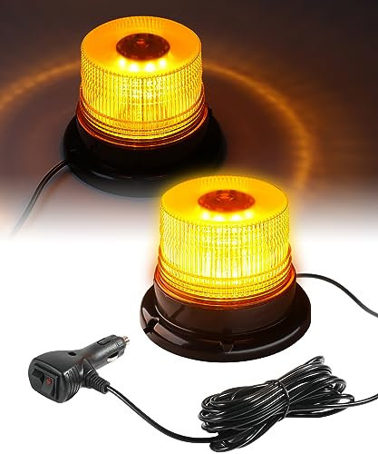 Flaconi Voiture Gyrophare Led,Girophare Led Vehicule,Gyrophare Tracteur,Convient aux Camions,Remorques,Voiturettes de Golf,Camions,Courrier