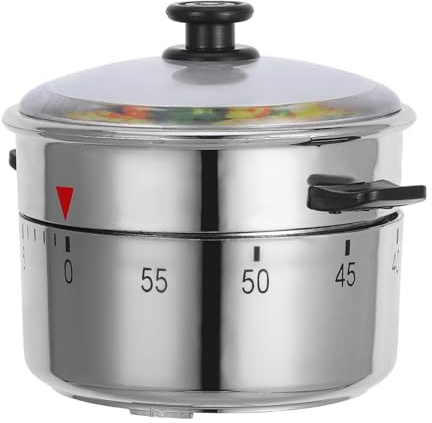 OFFSCH Retro Vintage Mechanical Timer Second Egg Shape Timer for Kitchen Manual Wind up