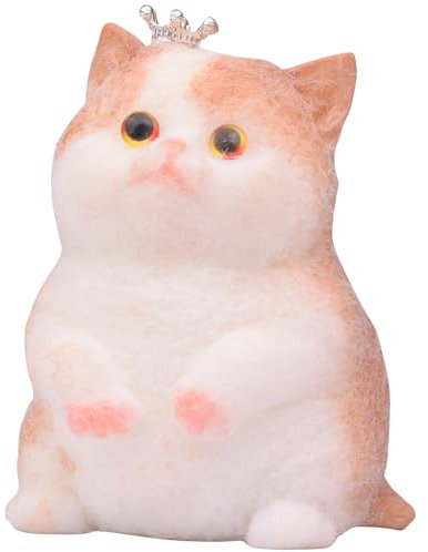 Mwmoeen Squishy Katze, Handgemachte Katze Squishy für Stressabbau, niedliche Quetsche Katze Fidget Squishy für Erwachsene nabu