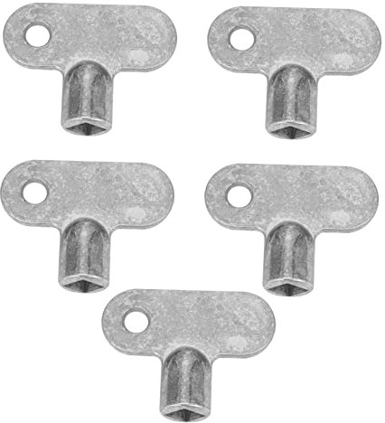 VILLCASE 1set Square Socket Key Plumbing Tool for Radiator Bleed Valves Durable Wrench for Efficient Air Release Water Filled Radiators Lightweight Sturdy Design 5pcs
